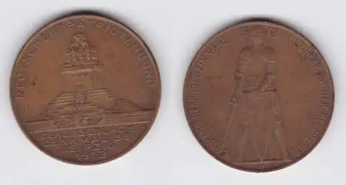 Medaille deutscher Patriotenbund Völkerschlachtdenkmal Leipzig 1913 (131686)