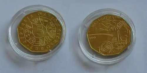 5 Euro Silber Münze Österreich 2003 Wasserkraft (131783)