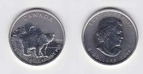 5 Dollar Silbermünze Kanada Eisbär 2011 1 Unze Feinsilber (131855)