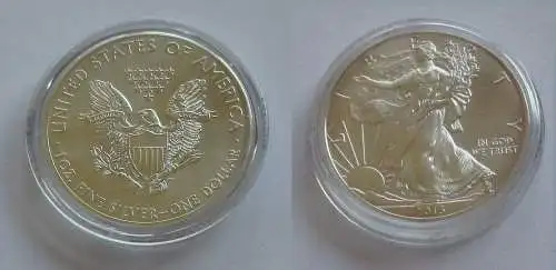 1 Dollar Silber Münze Silver Eagle USA 2013 1 Unze Feinsilber (132255)