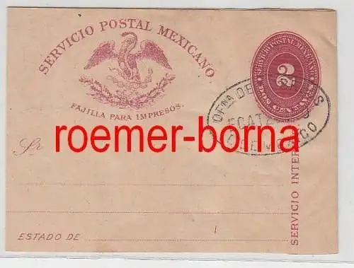 76075 alter Ganzsachen Brief Mexiko 2 Centavos um 1900