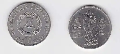 DDR Gedenk Münze 10 Mark 40.Jahre Kriegsende 1985 (124031)