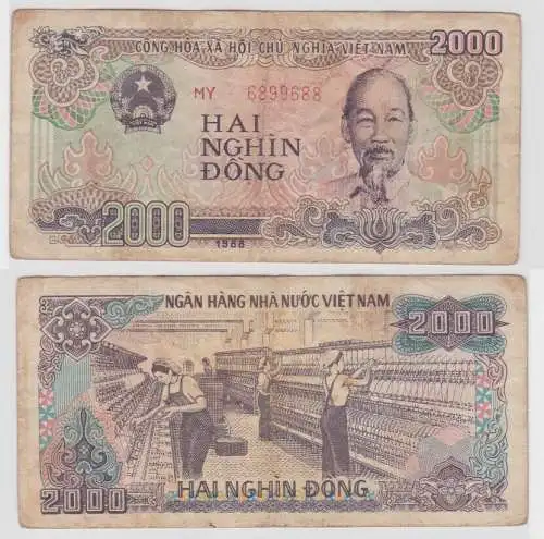 1000 Dong Banknote Vietnam 1988 (134132)