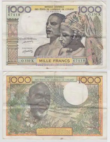 West Afrikanische Staaten 1000 Francs Elfenbeinküste Ivory Coast (138162)