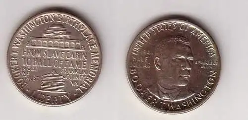 1/2 Dollar Silber Münze USA Zum Gedenken an Booker T. Washington 1946 (113988)