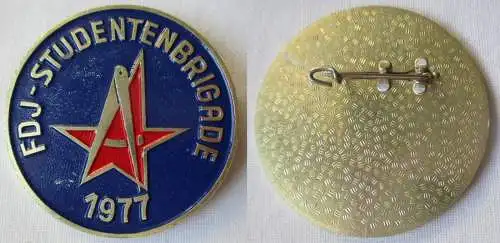 DDR Abzeichen für den Einsatz in FDJ-Studentenbrigade 1977 (105033)
