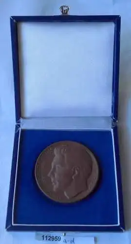DDR Porzellan Medaille Montagekombinat Julius Fucik Dresden im Etui (112959)