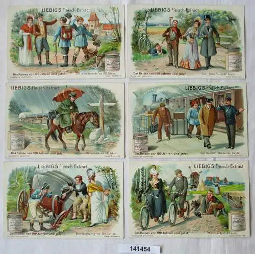 Liebigbilder Serie Nr. 607, Das Reisen vor 100 Jahren und jetzt., 1904 (141454)