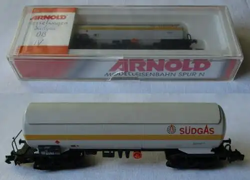 Arnold 4394 SÜDGAS Gaskesselwagen 4-achsig Spur N OVP (152012)