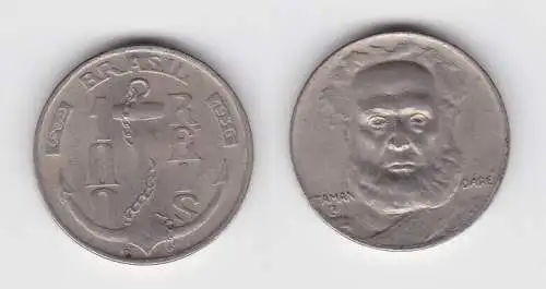 100 Reis Kupfer Nickel Münze Brasilien 1936 Taman Dare, Anker (135980)