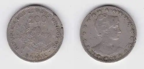 200 Reis Kupfer Nickel Münze Brasilien 1901 (137402)