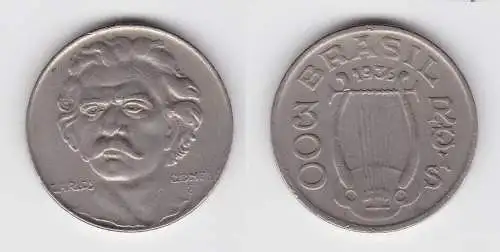 300 Reis Kupfer Nickel Münze Brasilien 1936 Carlos Gomes (135834)