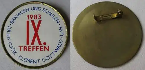 DDR Abzeichen Brigaden und Schulen IX. Treffen 1983 Klement Gottwald (149317)