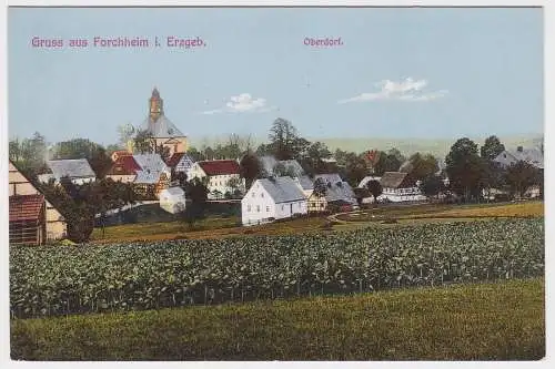75307 Ak Gruß aus Forchheim im Erzgebirge Oberdorf um 1910