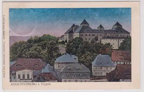 99763 Lunakarte Ak Augustusburg im Erzgebirge 1906