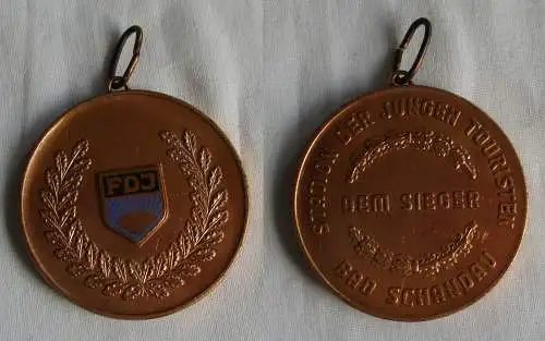 DDR Medaille FDJ Station der jungen Touristen Bad Schandau dem Sieger (149658)