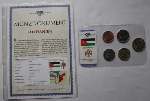 KMS Das Geld der Welt Kursmünzensätze der Welt Jordanien + Zertifikat (110066)
