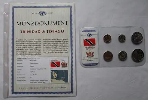 Geld der Welt Kursmünzensätze der Welt Trinidad & Tobago + Zertifikat (156136)