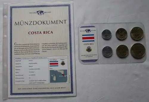KMS Das Geld der Welt Kursmünzensätze der Welt Costa Rica + Zertifikat (155208)