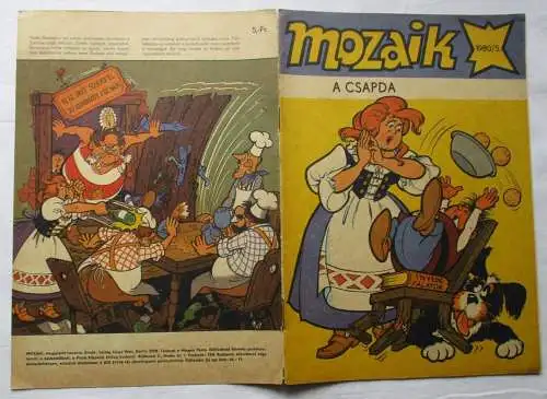 MOZAIK Mosaik Abrafaxe 1980/5 EXPORT UNGARN "A CSAPDA" RAR (100109)