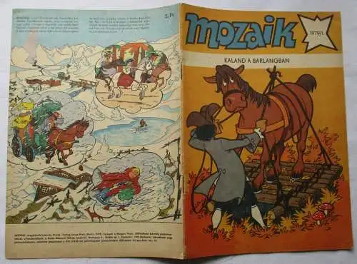 MOZAIK Mosaik Abrafaxe 1979/1 EXPORT UNGARN "KALAND A BARLANGBAN" RAR (108857)