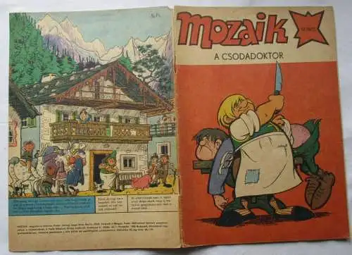 MOZAIK Mosaik Abrafaxe 1978/2 EXPORT UNGARN "A CSODADOKTOR" RAR (114920)