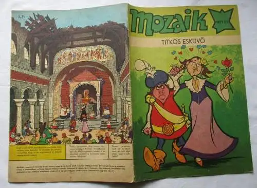 MOZAIK Mosaik Abrafaxe 1977/11 EXPORT UNGARN "TITKOS ESKÜVÖ" RAR (119167)