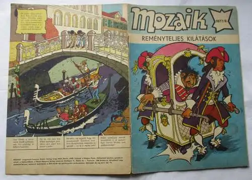 MOZAIK Mosaik Abrafaxe 1977/8 EXPORT UNGARN "REMÈNYTELJES KILÀTÀSOK" RAR(114106)