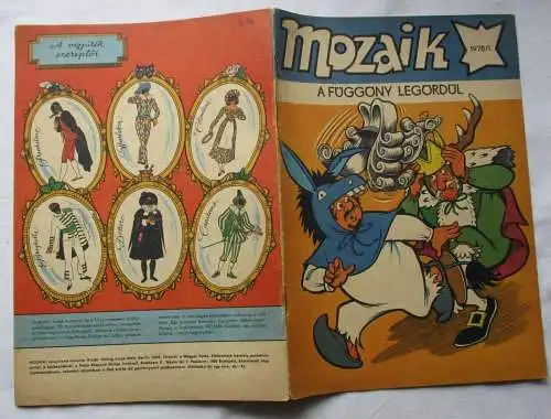 MOZAIK Mosaik Abrafaxe 1978/1 EXPORT UNGARN "A FÜGGÖNY LEGÖRDÜL" RAR (114769)