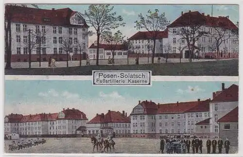 79867 Feldpost Ak Posen-Solatsch (Poznań) - Fußartillerie Kaserne 1917