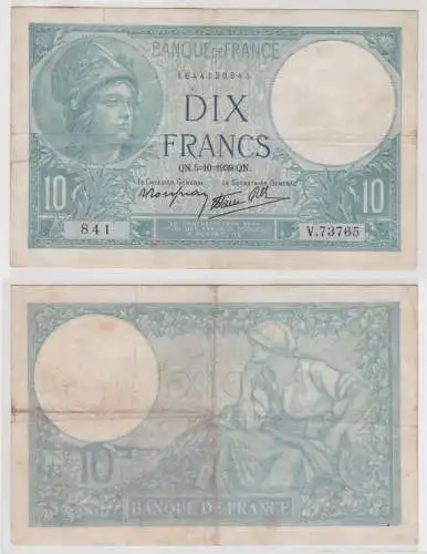 10 Franc Banknote Frankreich 5.10.1939 Pick 84 (146248)