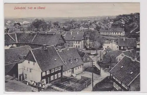 32913 Ak Zellerfeld 548m Harz - Totalansicht um 1920