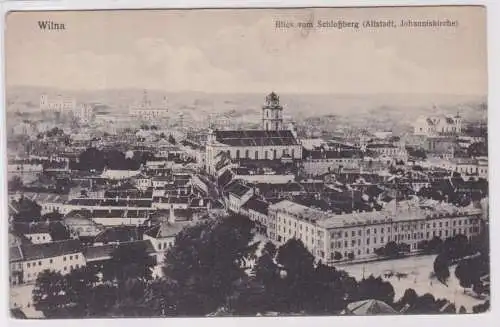 902140 Ak Wilna Vilnius Blick vom Schloßberg um 1910