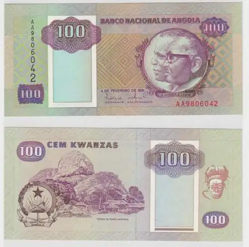 100 Kwanzas Banknote Angola 1991 kassenfrisch UNC (152109)