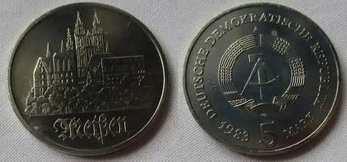 5 Mark DDR Gedenkmünze Meißen 1983 Stempelglanz (156655)