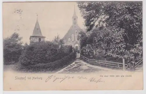 901586 AK Sinstorf bei Harburg - Die über 1000 Jahr alte Kirche 1905