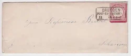 86332 Deutsches Reich Brief 1 Groschen Dresden Post Expedition 1874