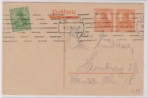 95002 Deutsches Reich Ganzsachen Postkarte P119 Hannover 1921