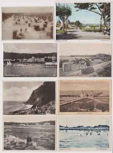 53162/8  Ak Seebad Misdroy Seebad, Strand- und Promenadenansicht um 1925