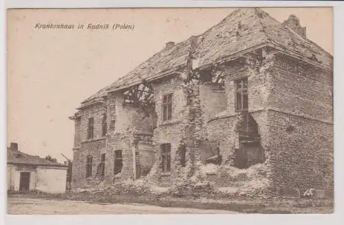 93536 Ak Rudnik Powiat Raciborski (Polen) - Krankenhaus um 1920
