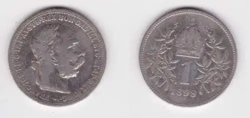1 Krone Silber Münze Österreich 1898 (134320)