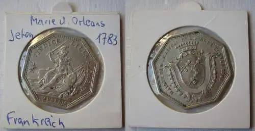 Frankreich Silber Medaille Massuau de Laborde maire d'Orléans 1783 (116112)
