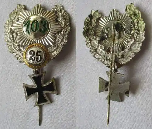 Rares Abzeichen Kgl. Sächs. Reserve-Infanterie-Regiment Nr. 103 Bautzen (148228)