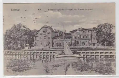99961 Ak Kolberg Brandenburgisches Seehospiz und Kinder Heilstätte 1929