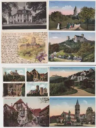 90193/8 Ak Eisenach Stadtansichten um 1920