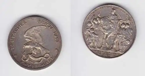 2 Mark Silbermünze Preussen Der König rief .... 1913 Jäger 109 f.vz (137694)