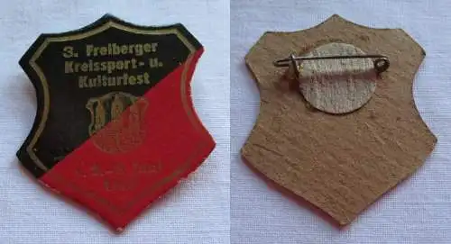 DDR Papp Abzeichen 3.Freiberger Kreissport- & Kulturfest 1958 (149048)