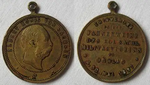 Medaille Fahnenweihe des Kgl.sächs. Militär Verein Bühlau 1897 (123792)