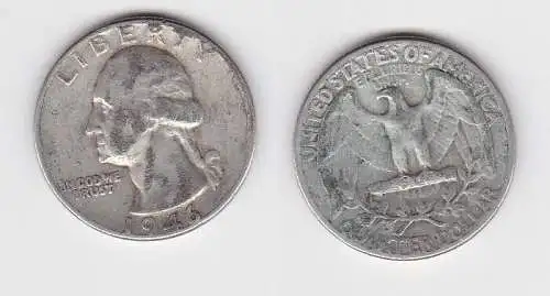 1/4 Dollar Silber Münze USA 1946 (147099)