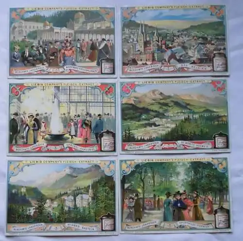 Liebigbilder Serie 522, Berühmte Landbäder, komplett 1902 (122672)